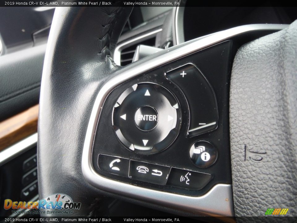 2019 Honda CR-V EX-L AWD Platinum White Pearl / Black Photo #24
