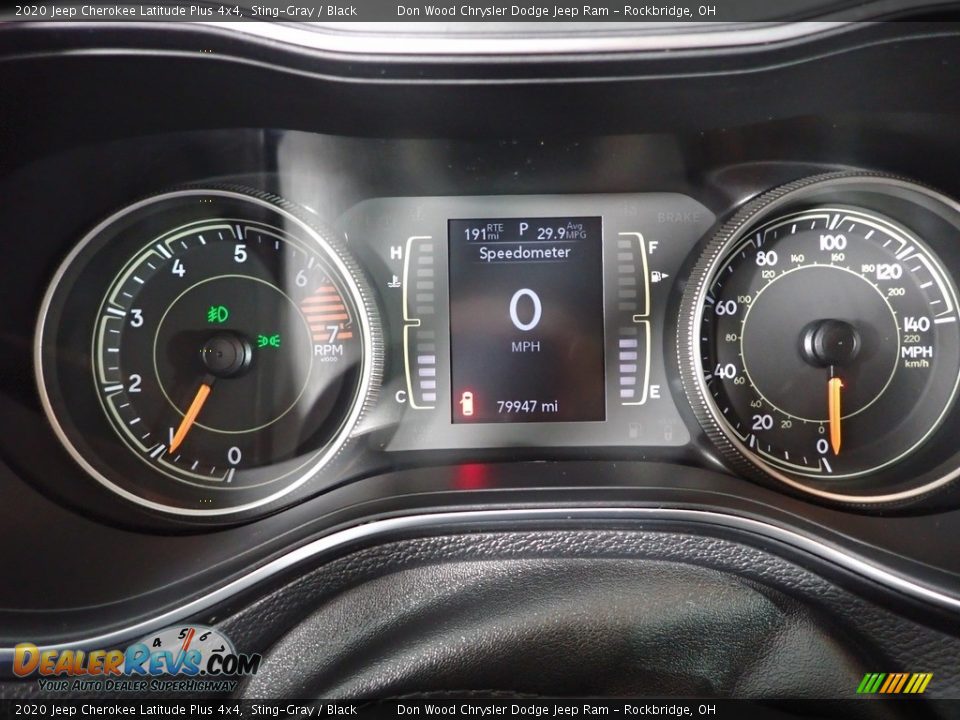 2020 Jeep Cherokee Latitude Plus 4x4 Sting-Gray / Black Photo #20