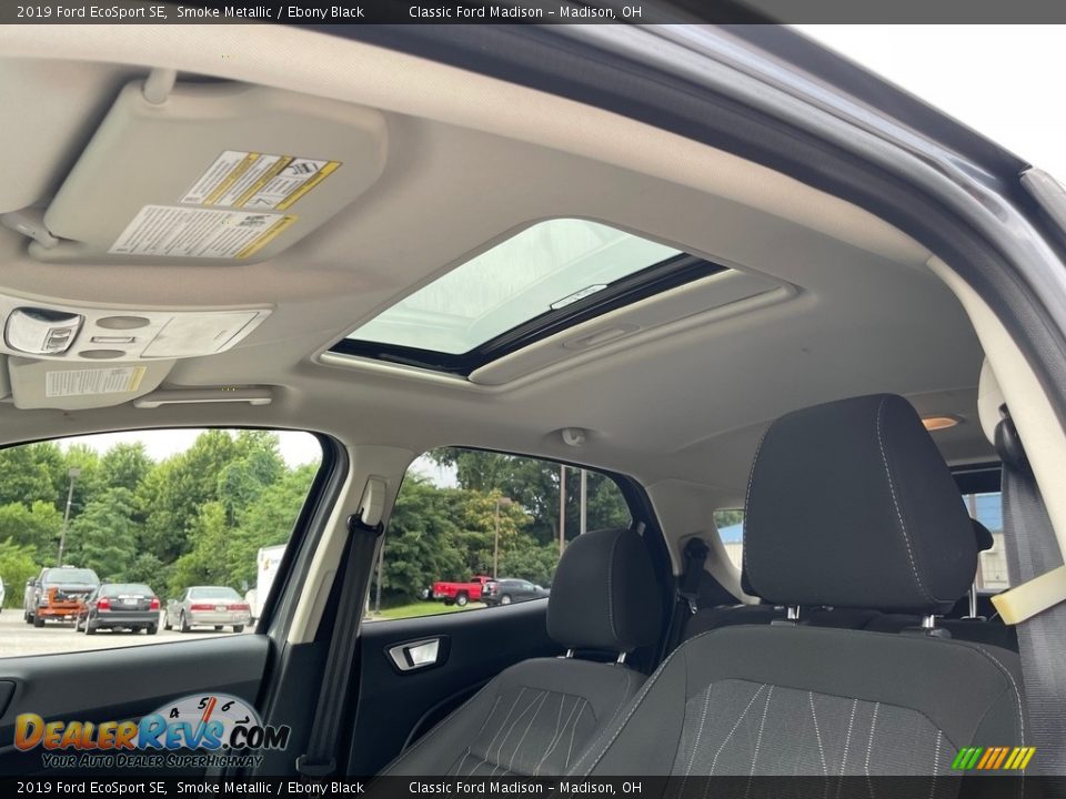2019 Ford EcoSport SE Smoke Metallic / Ebony Black Photo #12