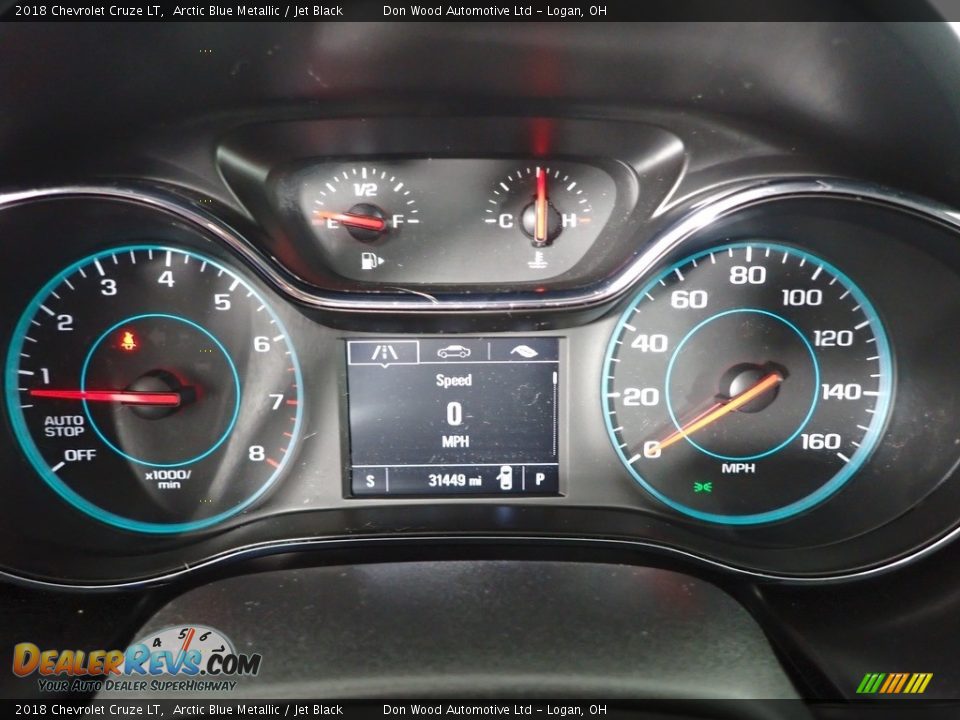 2018 Chevrolet Cruze LT Arctic Blue Metallic / Jet Black Photo #19
