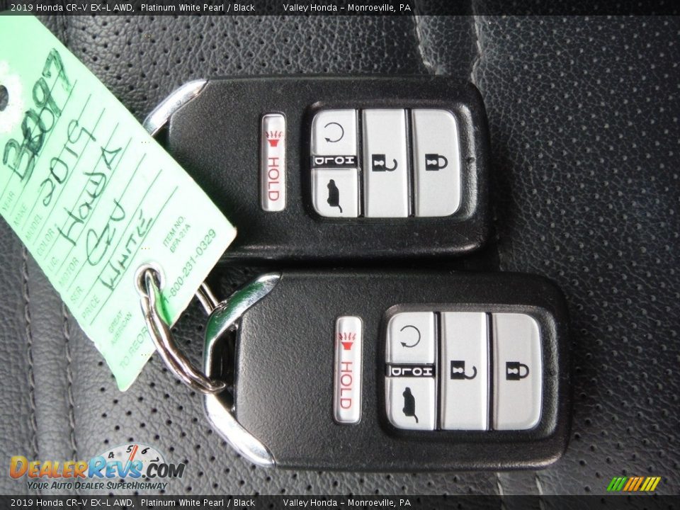 2019 Honda CR-V EX-L AWD Platinum White Pearl / Black Photo #30