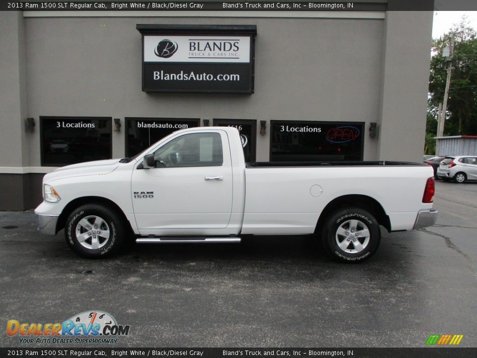 2013 Ram 1500 SLT Regular Cab Bright White / Black/Diesel Gray Photo #1