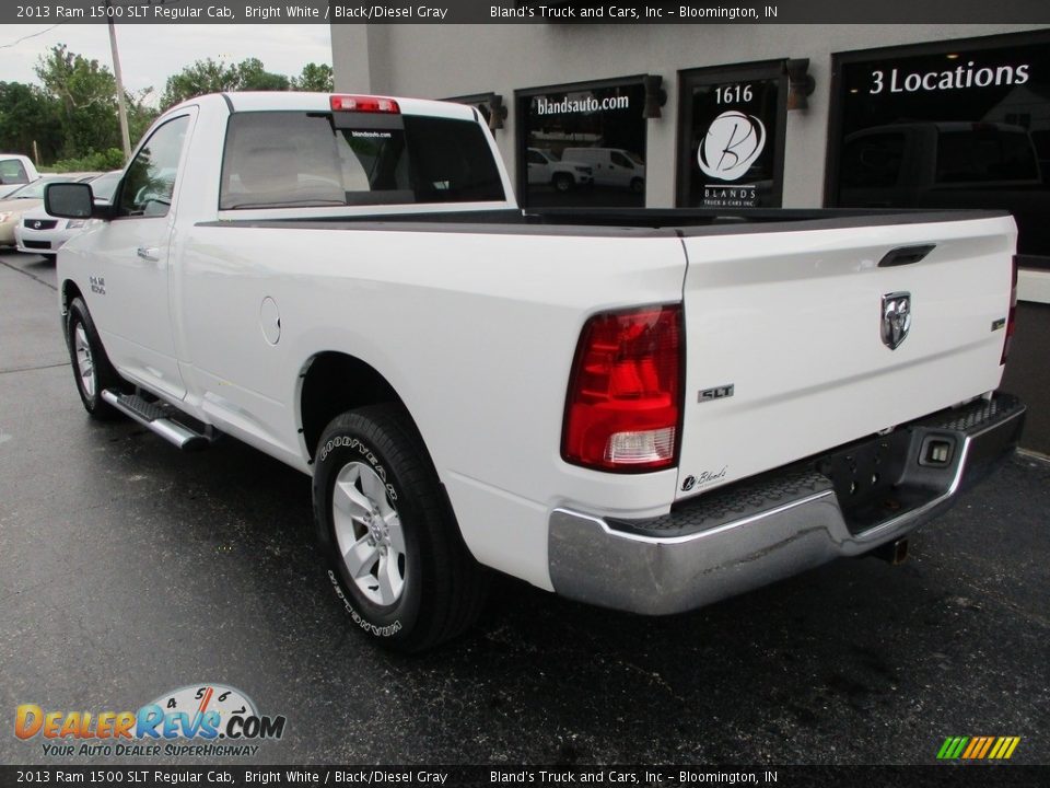 2013 Ram 1500 SLT Regular Cab Bright White / Black/Diesel Gray Photo #3