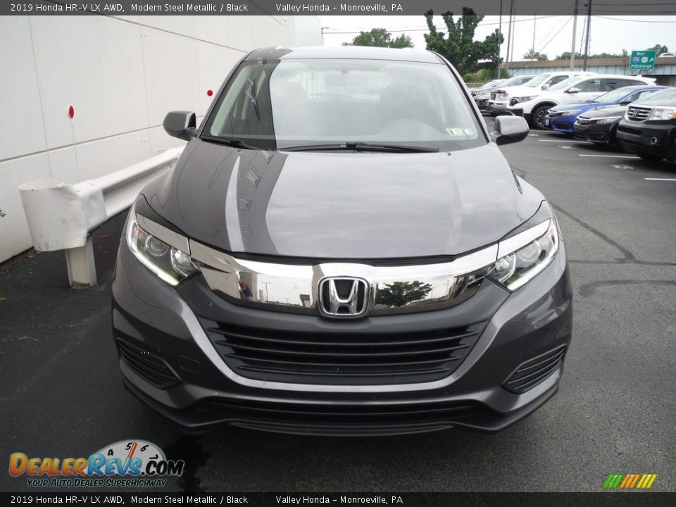 2019 Honda HR-V LX AWD Modern Steel Metallic / Black Photo #4