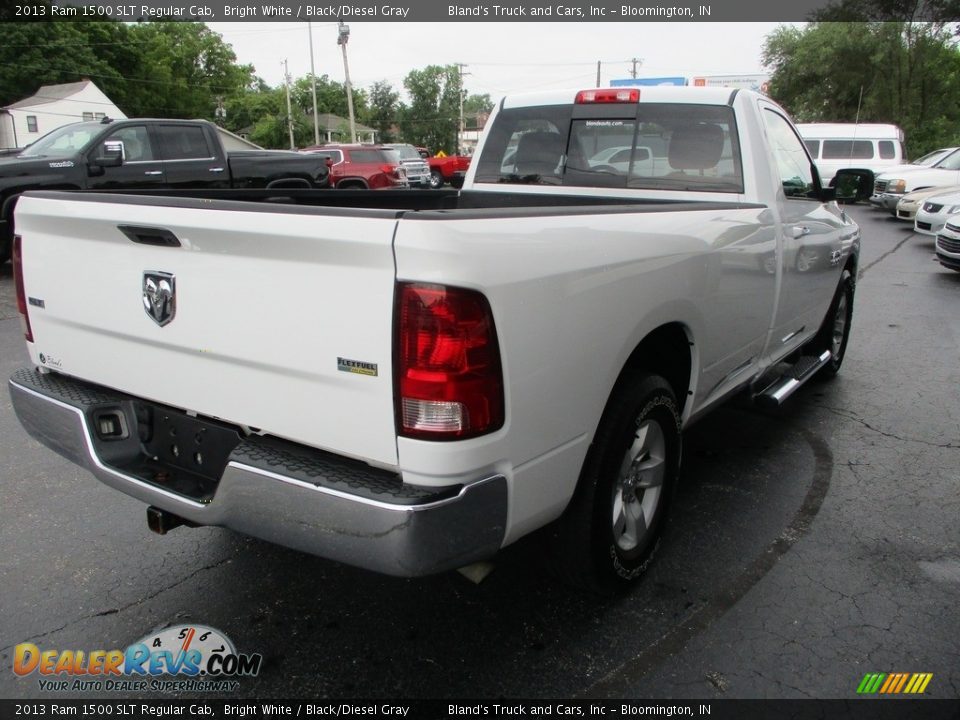 2013 Ram 1500 SLT Regular Cab Bright White / Black/Diesel Gray Photo #4