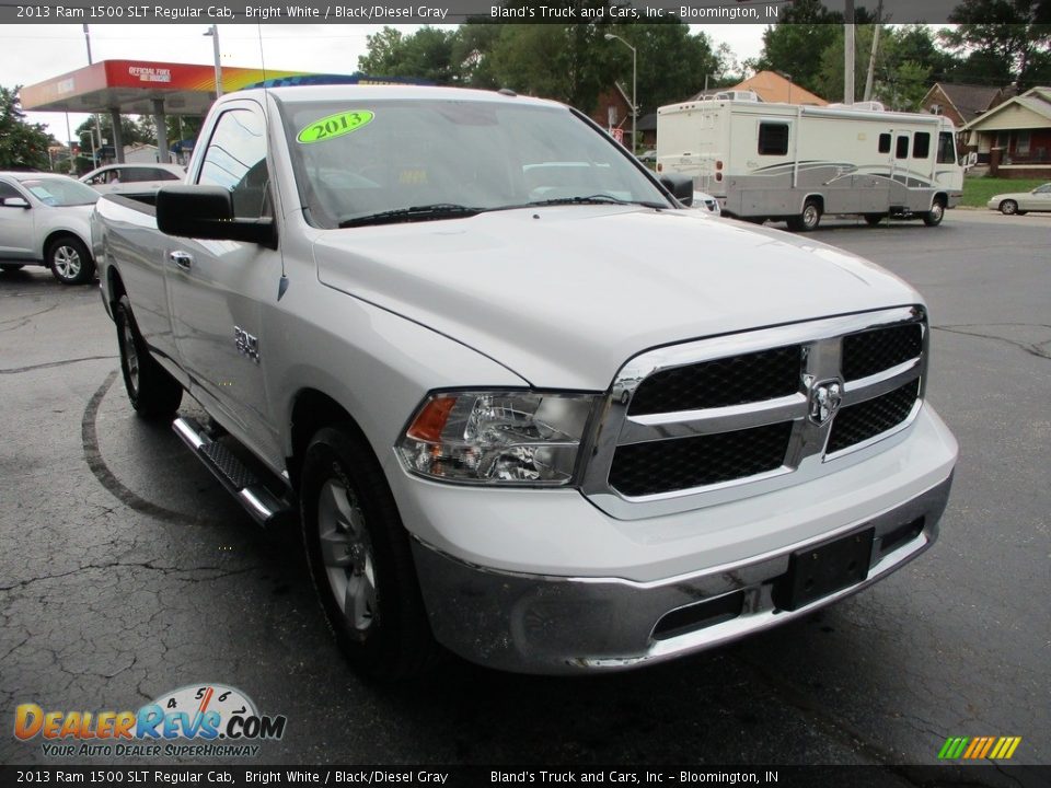 2013 Ram 1500 SLT Regular Cab Bright White / Black/Diesel Gray Photo #5