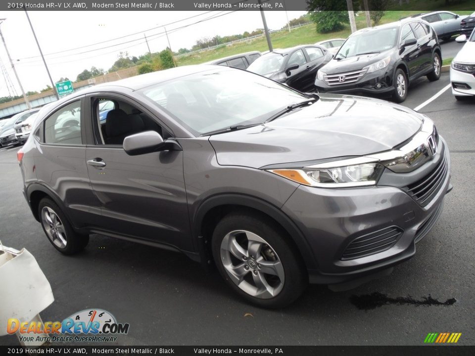 2019 Honda HR-V LX AWD Modern Steel Metallic / Black Photo #6