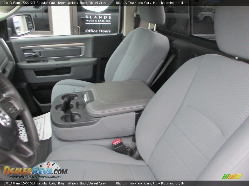 2013 Ram 1500 SLT Regular Cab Bright White / Black/Diesel Gray Photo #7