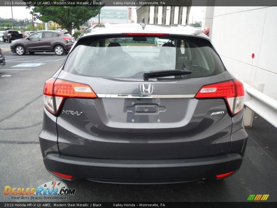 2019 Honda HR-V LX AWD Modern Steel Metallic / Black Photo #9
