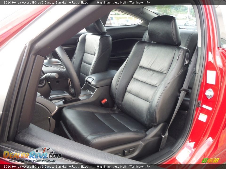 2010 Honda Accord EX-L V6 Coupe San Marino Red / Black Photo #14
