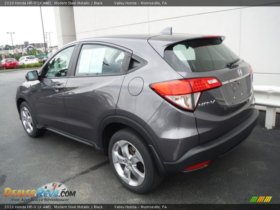 2019 Honda HR-V LX AWD Modern Steel Metallic / Black Photo #10