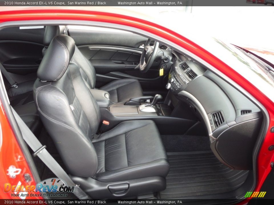 2010 Honda Accord EX-L V6 Coupe San Marino Red / Black Photo #16