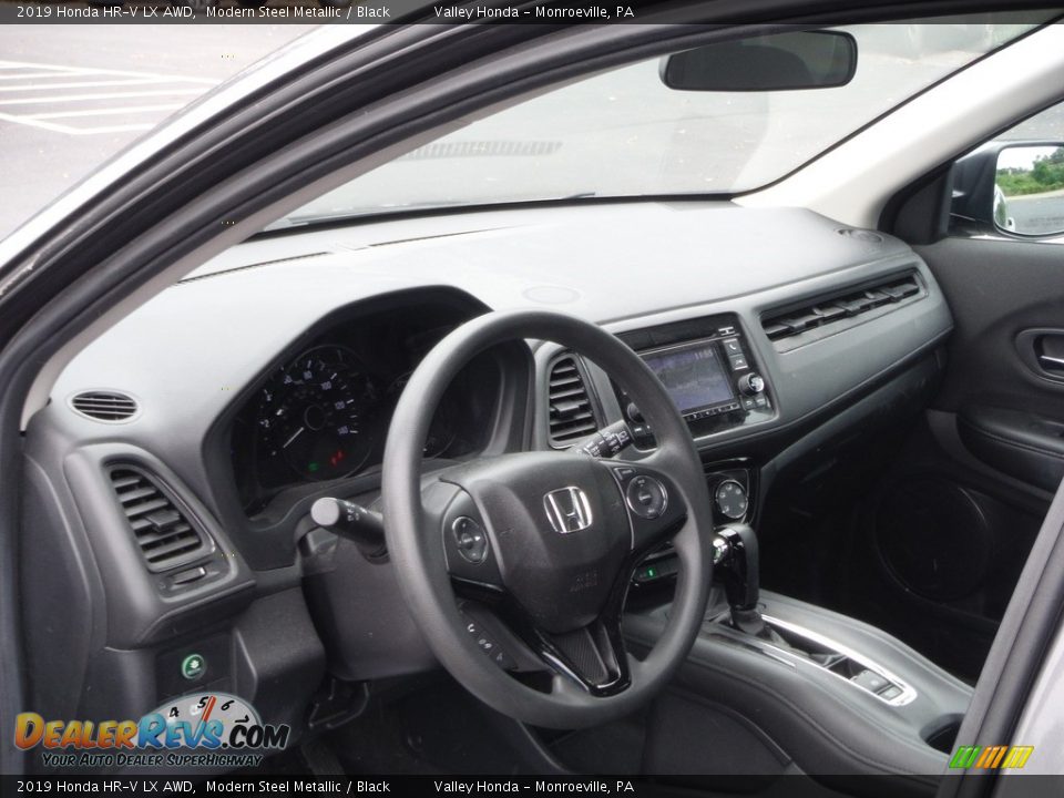 2019 Honda HR-V LX AWD Modern Steel Metallic / Black Photo #12