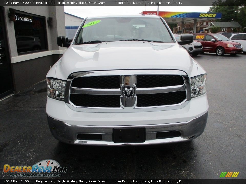 2013 Ram 1500 SLT Regular Cab Bright White / Black/Diesel Gray Photo #19