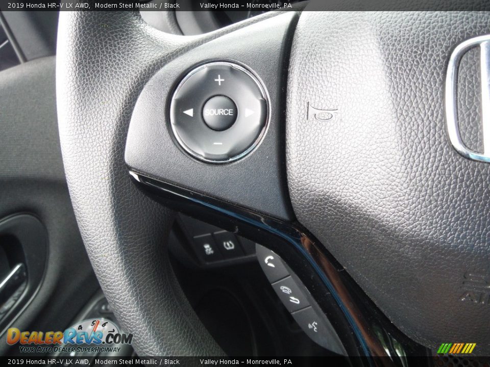 2019 Honda HR-V LX AWD Modern Steel Metallic / Black Photo #19