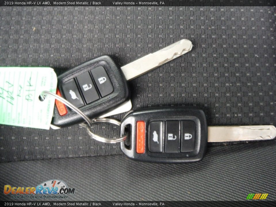 2019 Honda HR-V LX AWD Modern Steel Metallic / Black Photo #27