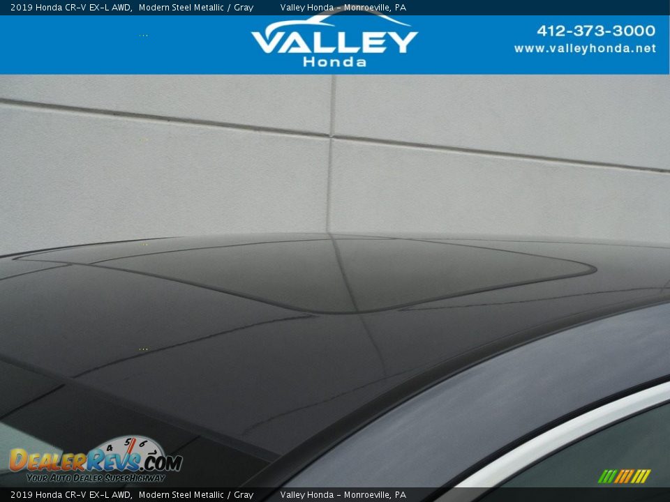 2019 Honda CR-V EX-L AWD Modern Steel Metallic / Gray Photo #3