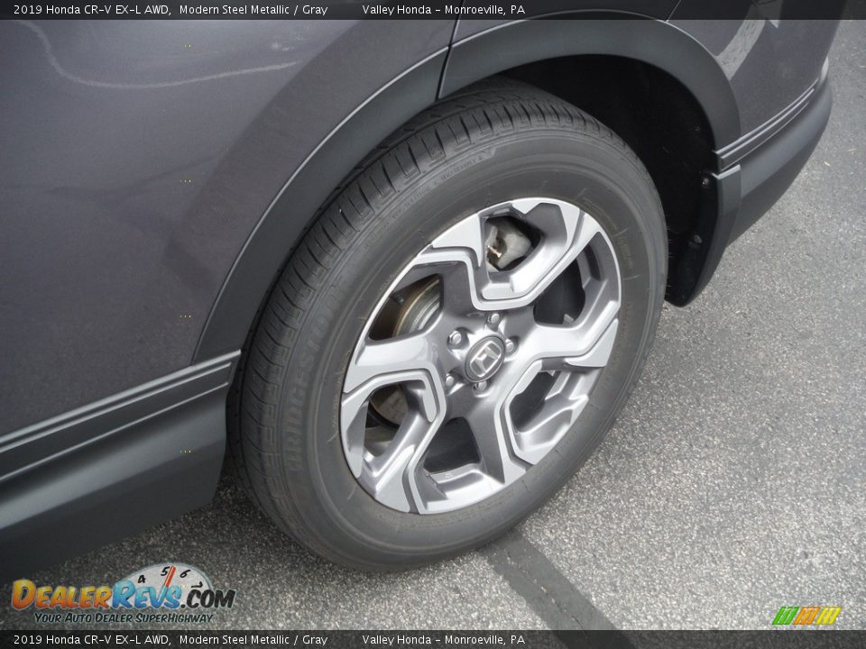 2019 Honda CR-V EX-L AWD Modern Steel Metallic / Gray Photo #4