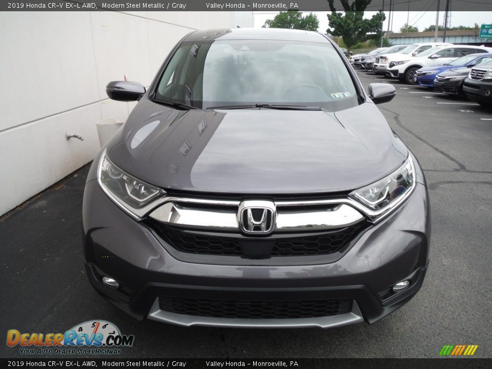 2019 Honda CR-V EX-L AWD Modern Steel Metallic / Gray Photo #5