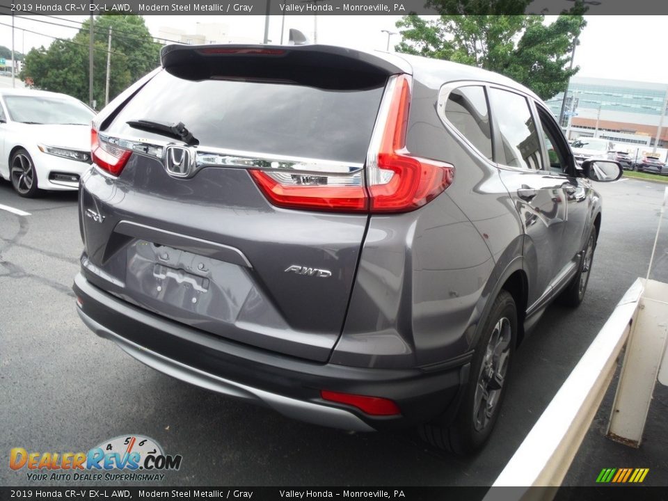 2019 Honda CR-V EX-L AWD Modern Steel Metallic / Gray Photo #7