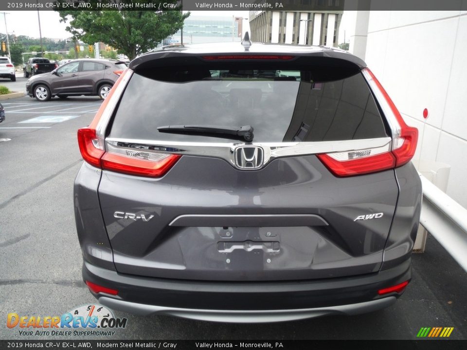 2019 Honda CR-V EX-L AWD Modern Steel Metallic / Gray Photo #8