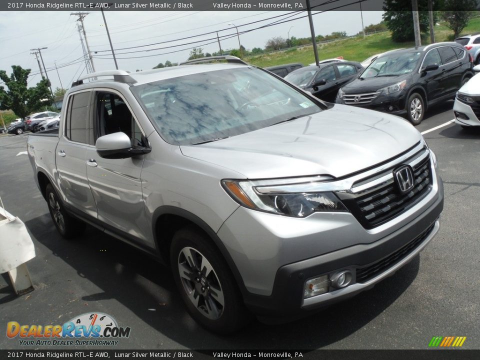 2017 Honda Ridgeline RTL-E AWD Lunar Silver Metallic / Black Photo #6