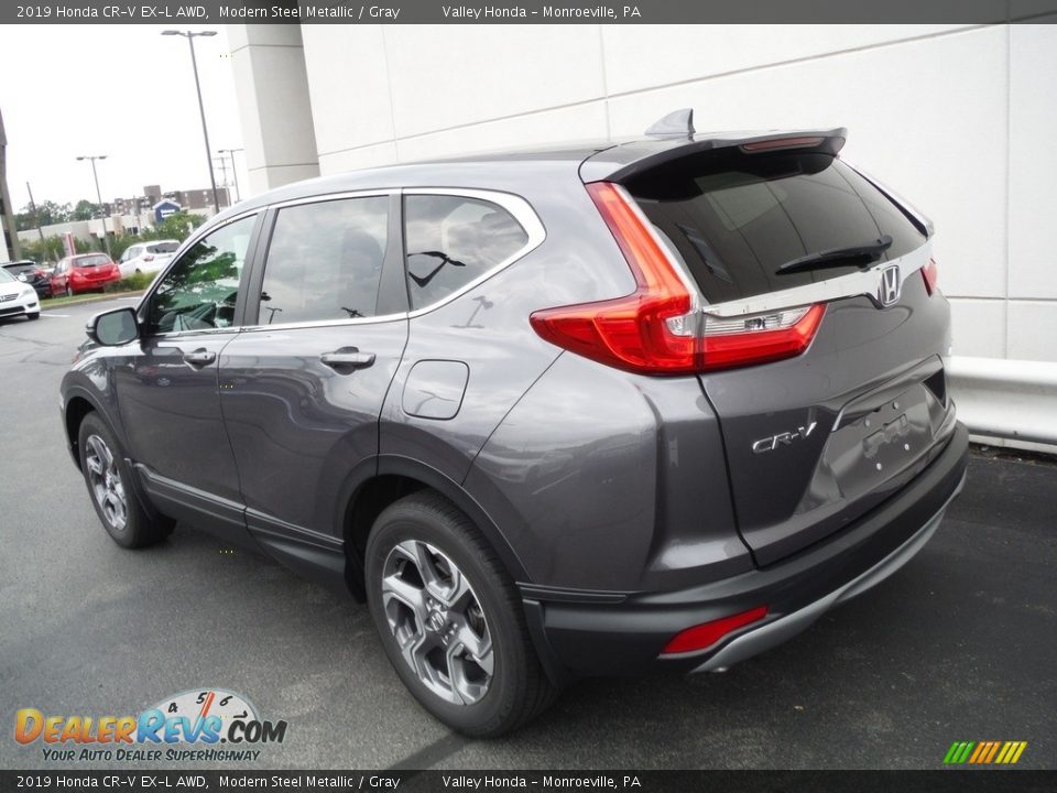 2019 Honda CR-V EX-L AWD Modern Steel Metallic / Gray Photo #9
