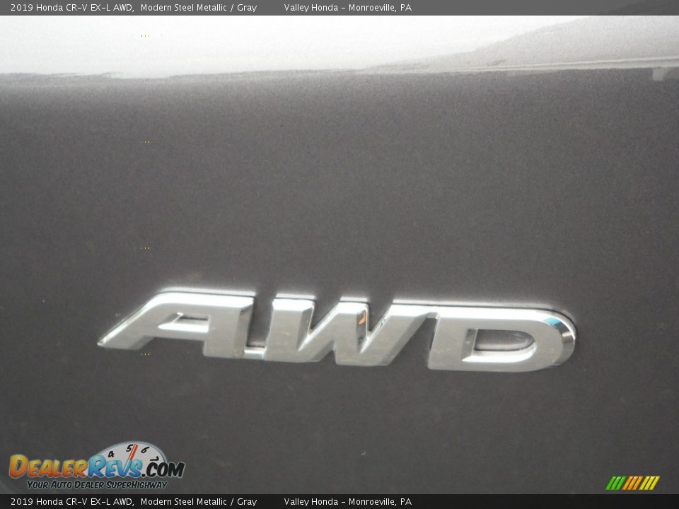 2019 Honda CR-V EX-L AWD Modern Steel Metallic / Gray Photo #10