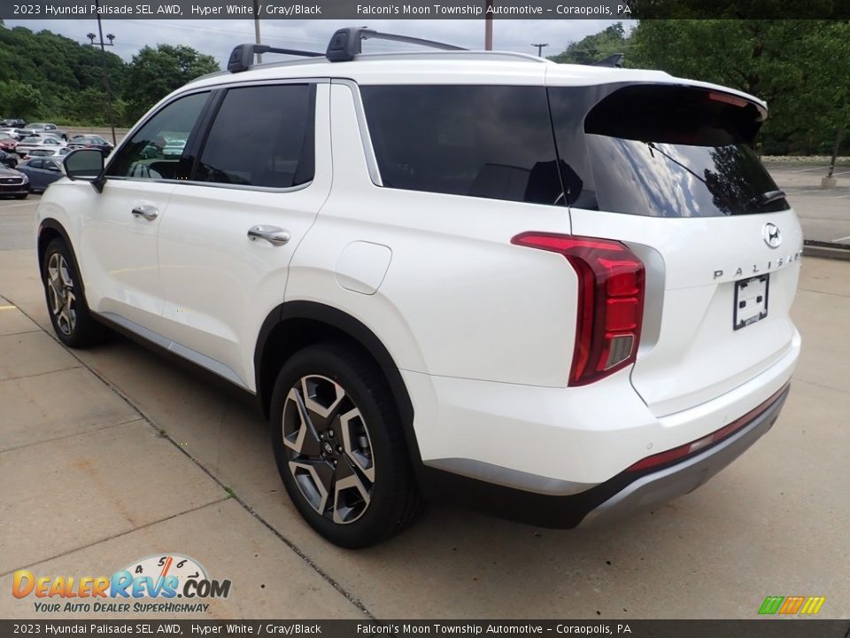 2023 Hyundai Palisade SEL AWD Hyper White / Gray/Black Photo #5