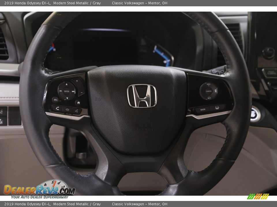 2019 Honda Odyssey EX-L Modern Steel Metallic / Gray Photo #7