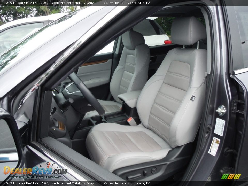 2019 Honda CR-V EX-L AWD Modern Steel Metallic / Gray Photo #16