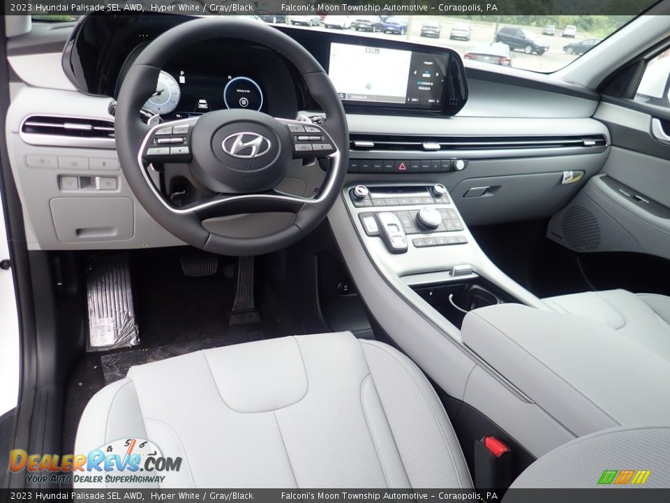 Gray/Black Interior - 2023 Hyundai Palisade SEL AWD Photo #13