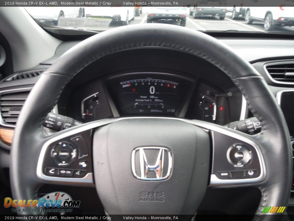 2019 Honda CR-V EX-L AWD Modern Steel Metallic / Gray Photo #23
