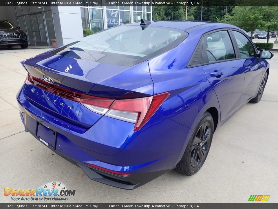 2023 Hyundai Elantra SEL Intense Blue / Medium Gray Photo #2