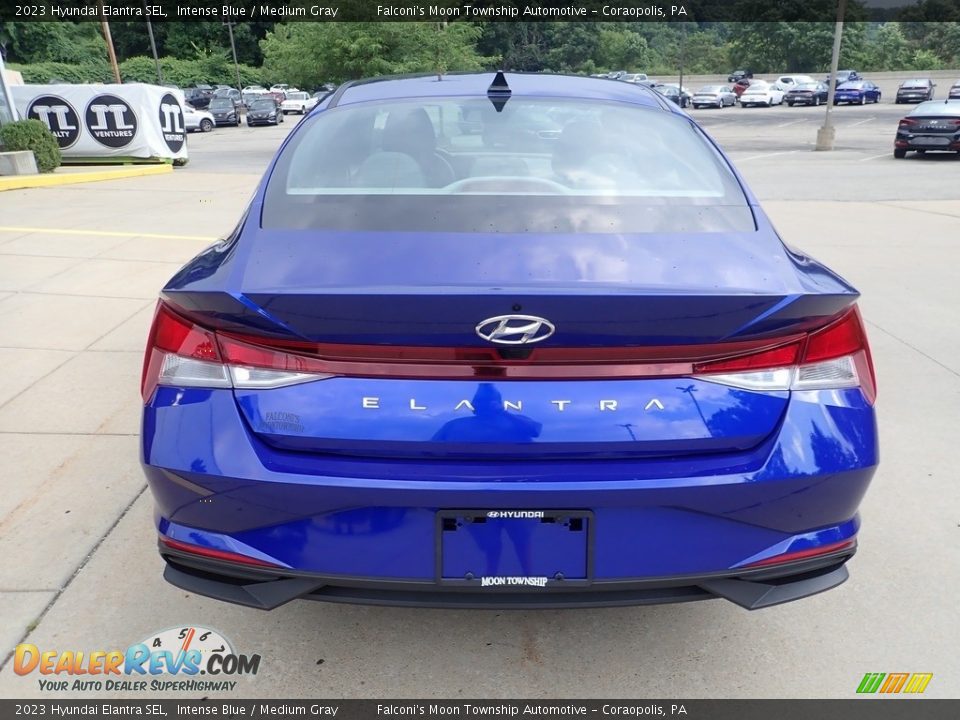 2023 Hyundai Elantra SEL Intense Blue / Medium Gray Photo #3