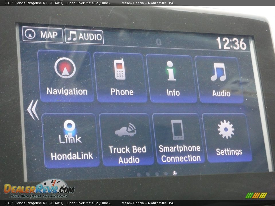 2017 Honda Ridgeline RTL-E AWD Lunar Silver Metallic / Black Photo #27