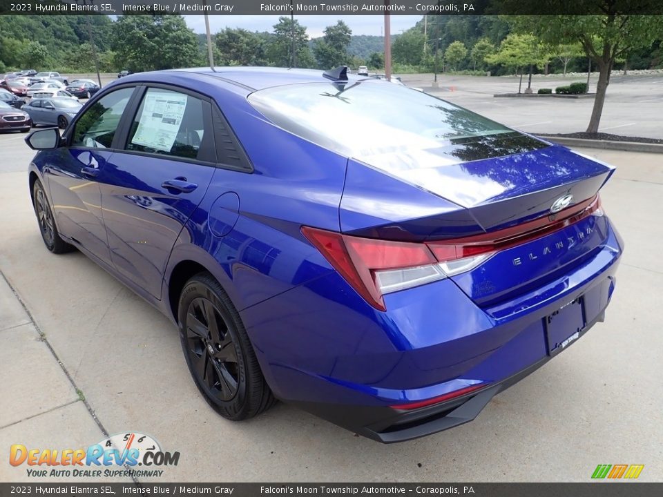 2023 Hyundai Elantra SEL Intense Blue / Medium Gray Photo #5