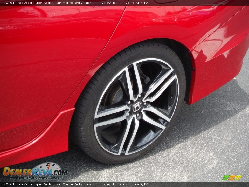 2016 Honda Accord Sport Sedan San Marino Red / Black Photo #3