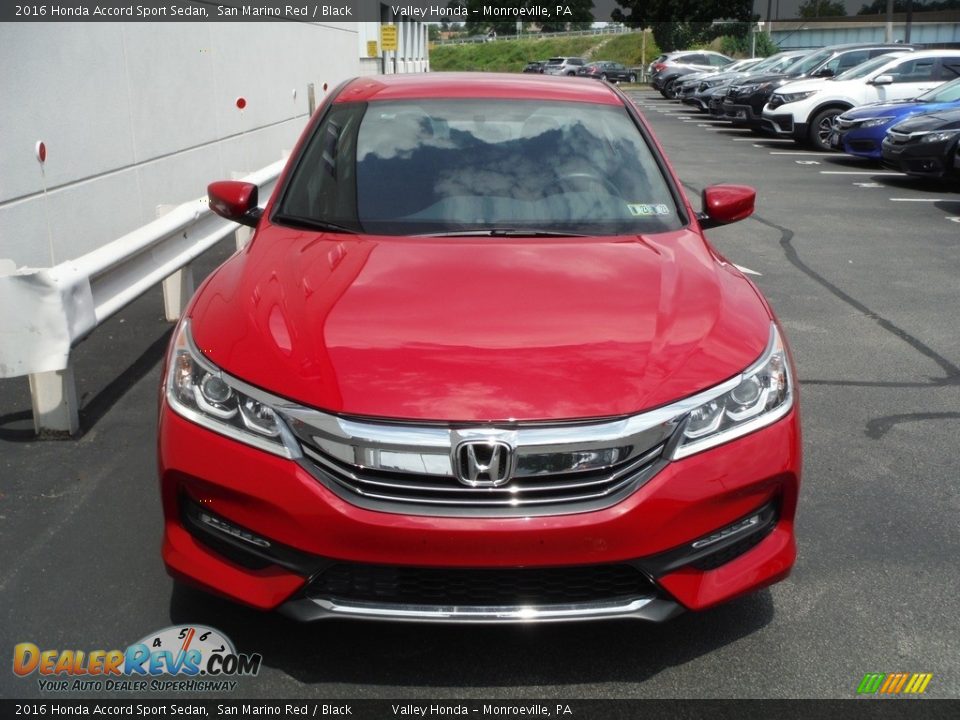 2016 Honda Accord Sport Sedan San Marino Red / Black Photo #4