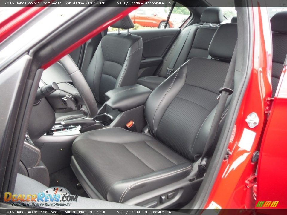 2016 Honda Accord Sport Sedan San Marino Red / Black Photo #11