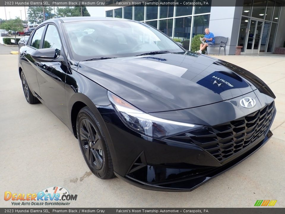 2023 Hyundai Elantra SEL Phantom Black / Medium Gray Photo 9