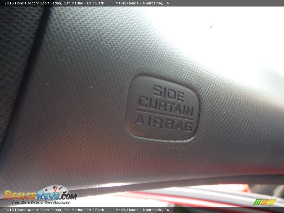 2016 Honda Accord Sport Sedan San Marino Red / Black Photo #15