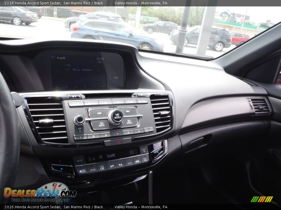 2016 Honda Accord Sport Sedan San Marino Red / Black Photo #17