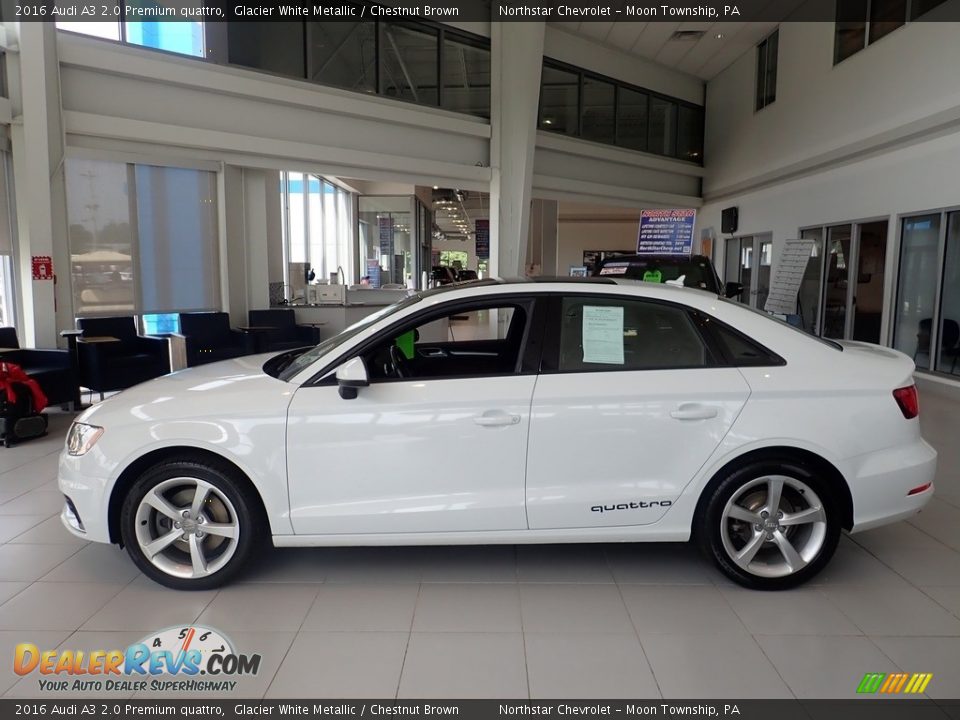 Glacier White Metallic 2016 Audi A3 2.0 Premium quattro Photo #2