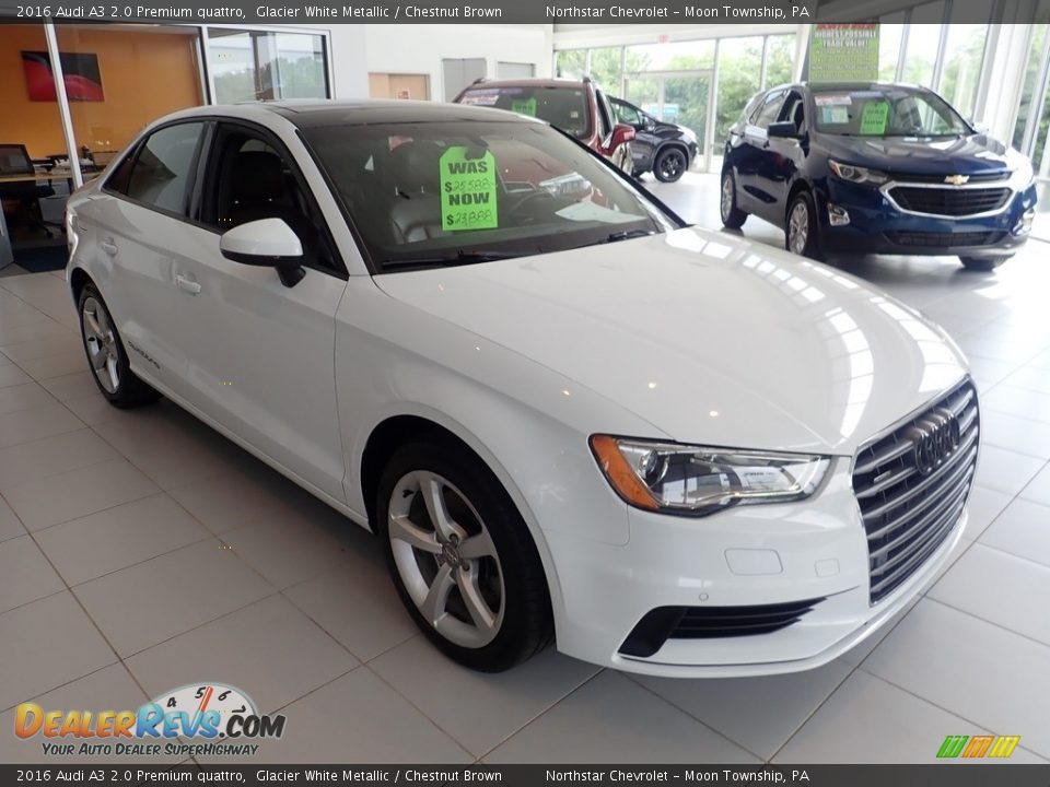 Glacier White Metallic 2016 Audi A3 2.0 Premium quattro Photo #8