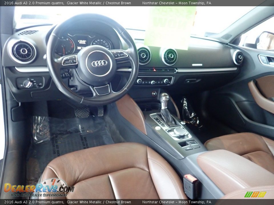 Chestnut Brown Interior - 2016 Audi A3 2.0 Premium quattro Photo #18