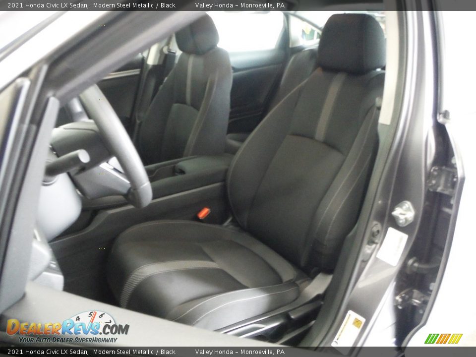 2021 Honda Civic LX Sedan Modern Steel Metallic / Black Photo #11