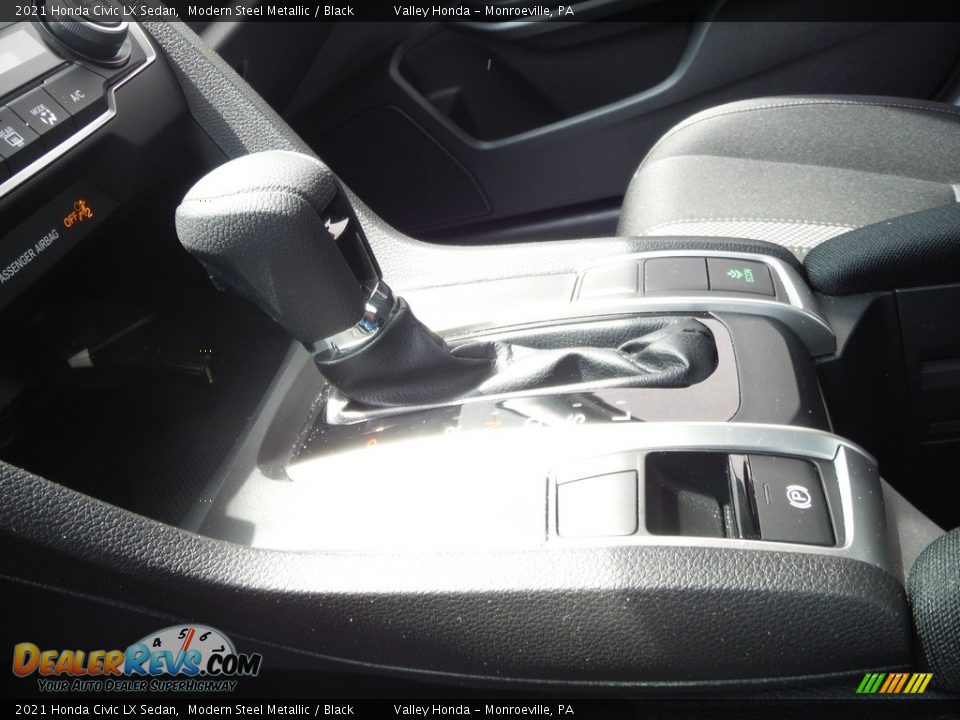 2021 Honda Civic LX Sedan Modern Steel Metallic / Black Photo #12