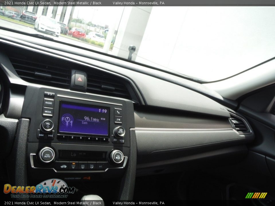 2021 Honda Civic LX Sedan Modern Steel Metallic / Black Photo #13