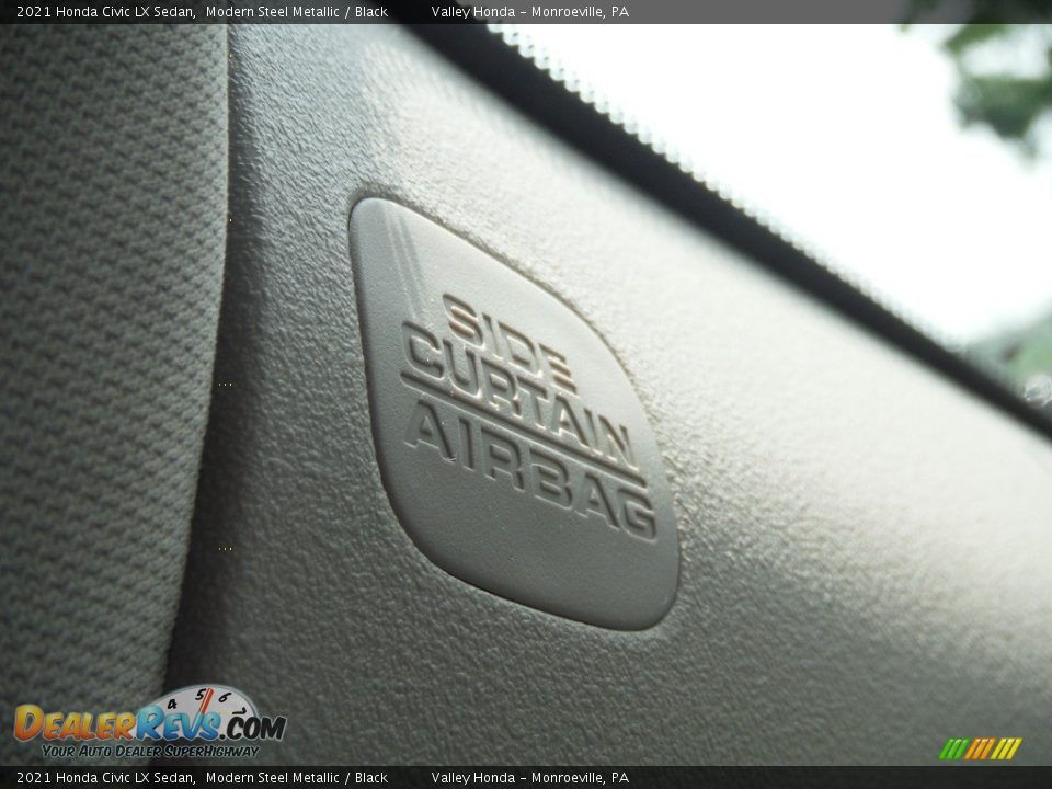 2021 Honda Civic LX Sedan Modern Steel Metallic / Black Photo #15